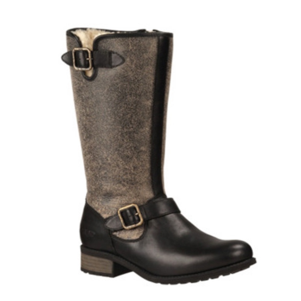 UGG Black and Gray Winter Boots